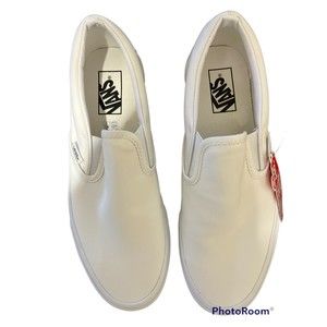 Vans Classic Slip On White Men's 9 Women's 10.5 NEW in Box
